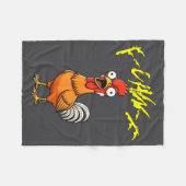 Couverture Polaire Talking Funny Chicken (Devant (Horizontal))
