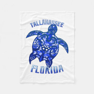 Couverture Polaire Tallahassee Floride Vacation Tribal Turtle