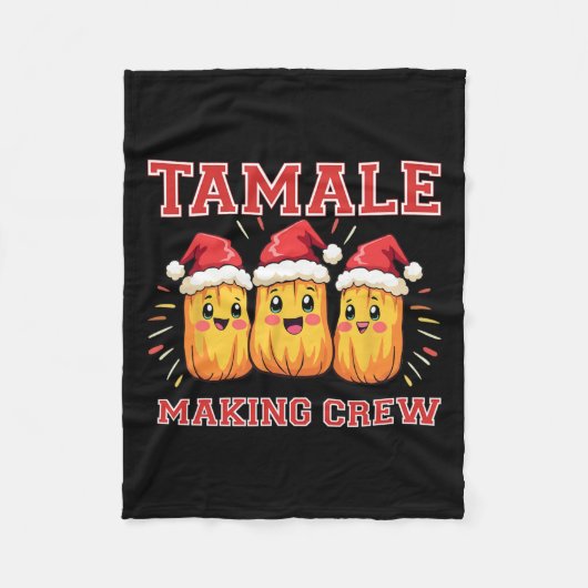 Couverture Polaire Tamale Making Crew Christmas Party (Devant)