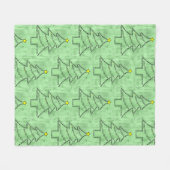 Couverture Polaire Tambour Arbre de Noël (Devant (Horizontal))