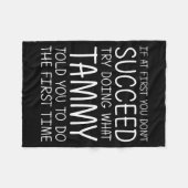 Couverture Polaire Tammy Gift Name D Birthday Funny Christmas Joke (Devant (Horizontal))