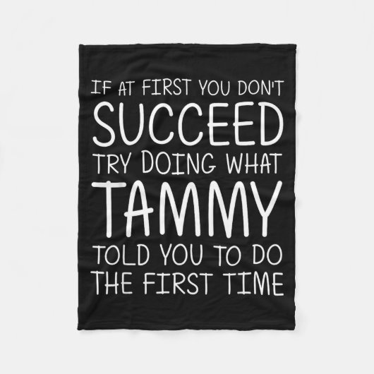 Couverture Polaire Tammy Gift Name D Birthday Funny Christmas Joke (Devant)