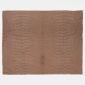 Couverture Polaire Tan Alligator Texture Imprimer (Devant (Horizontal))