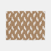 Couverture Polaire Tan Dancing Dachshunds Fleece Blanket Design (Devant (Horizontal))