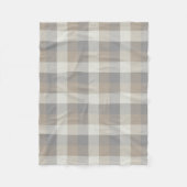 Couverture Polaire Tan Grey Ivory Neutre Rustique Plaid (Devant)