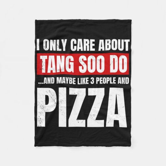 Couverture Polaire Tang Soo Do Sparant Martial Artist Karate Master (Devant)