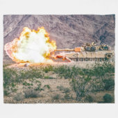 Couverture Polaire TANK DE BATAILLE - M1 Abrams (Devant (Horizontal))