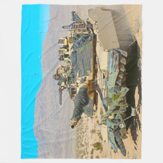 Couverture Polaire TANK DE BATAILLE - M1 Abrams (Devant)