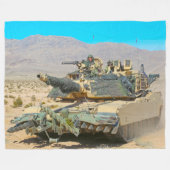 Couverture Polaire TANK DE BATAILLE - M1 Abrams (Devant (Horizontal))