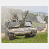 Couverture Polaire TANK DE BATAILLE - M1 Abrams (Devant (Horizontal))