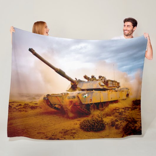 Couverture Polaire TANK DE BATAILLE - M1 Abrams (En situation)
