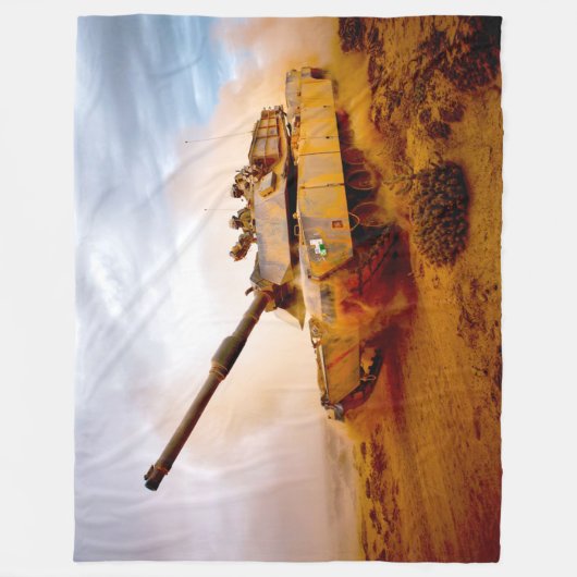 Couverture Polaire TANK DE BATAILLE - M1 Abrams (Devant)