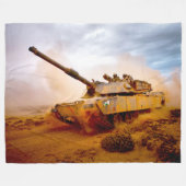 Couverture Polaire TANK DE BATAILLE - M1 Abrams (Devant (Horizontal))