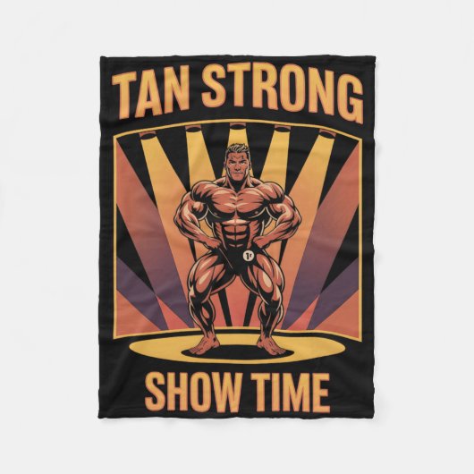 Couverture Polaire Tanning Lit Tan Athlètes Forts Gym Goes Bronze T (Devant)