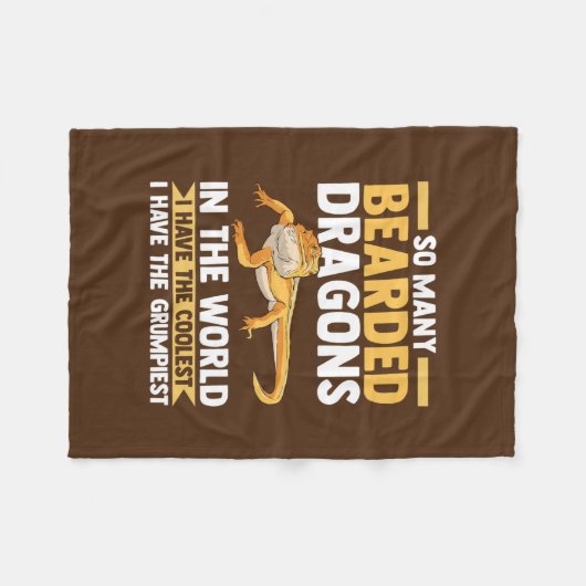 Couverture Polaire tant de reptiles barbus  (Devant (Horizontal))