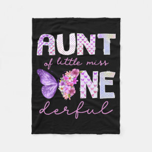 Couverture Polaire Tante de little miss onederful butterfly 1st