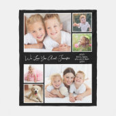 Couverture Polaire Tante Love You Black 6 Photo Collage (Devant)