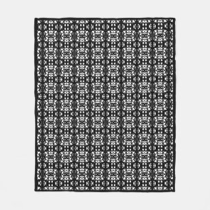 Couverture Polaire Tao élégant noir et blanc moderne