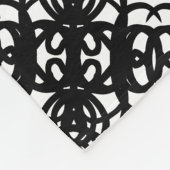 Couverture Polaire Tao Fleece Blanket moderne noir et blanc (Coin)