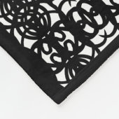 Couverture Polaire Tao moderne noir et blanc (Coin)