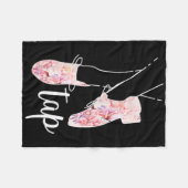 Couverture Polaire Tap Dance Lover Tap Danseuse Professeur de danse (Devant (Horizontal))