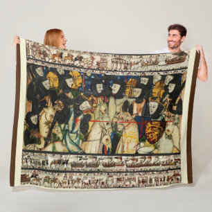 Couverture Polaire TAPESTRE BAYEUX 1066 Mort du roi Harold