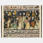 Couverture Polaire TAPESTRE BAYEUX 1066 Mort du roi Harold (Devant (Horizontal))