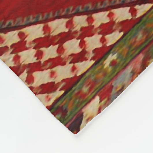 Couverture Polaire Tapis de Perse - conception audacieuse (Coin)