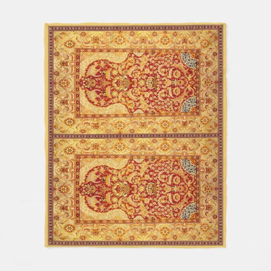 Couverture Polaire Tapis de prière musulman lavable à 2 personnes moy (Devant)