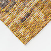 Couverture Polaire Tapis d'or rouge oriental texture. (Coin)