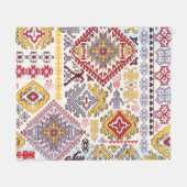 Couverture Polaire Tapis indien, paisley mandala, yoga (Devant (Horizontal))