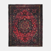 Couverture Polaire Tapis persan dans le champ teinté rose (Devant)