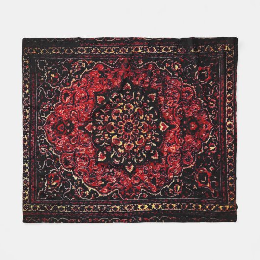Couverture Polaire Tapis persan dans le champ teinté rose (Devant (Horizontal))