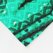 Couverture Polaire Tapis persan ikat vert clair. Ethnique (Coin)