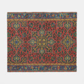 Couverture Polaire Tapis persan rouge bleu classique (Devant (Horizontal))