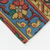Couverture Polaire Tapis persan rouge bleu classique (Coin)