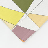 Couverture Polaire Tapisserie aux couleurs Abstraites (Coin)