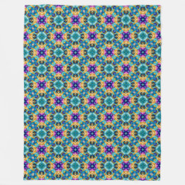 Couverture Polaire Tapisserie Fleurie Aurore