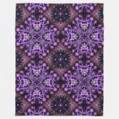 Couverture Polaire Tapisserie fractée violette (Devant)