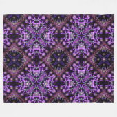 Couverture Polaire Tapisserie fractée violette (Devant (Horizontal))