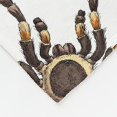 Couverture Polaire Tarantula sur blanc (Coin)