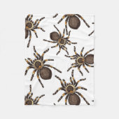 Couverture Polaire Tarantula sur blanc (Devant)