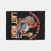 Couverture Polaire Tariffé Votre Maman Funny Tarif Daddy Trump Mème (Devant (Horizontal))