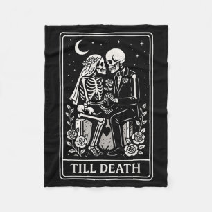 Couverture Polaire Tarot de couple de squelettes de l'agence gouverne