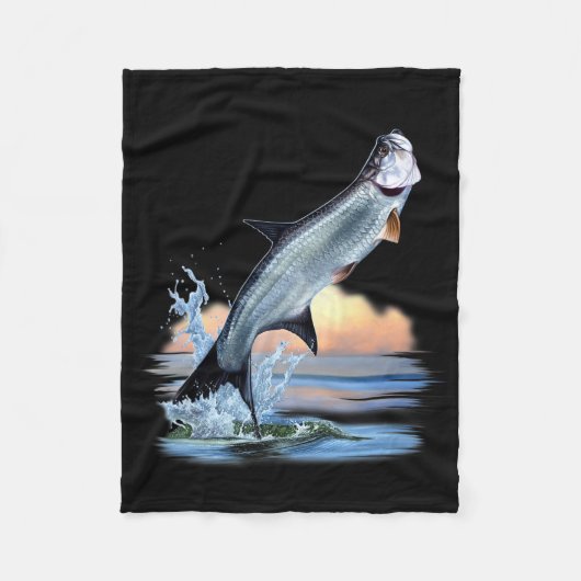 Couverture Polaire Tarpon Fish Fresh Water Wildlife Hunting Fishing A (Devant)