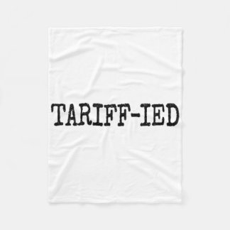 Couverture Polaire Tarrif-ied Trump Anti Tariff Terrifié 2