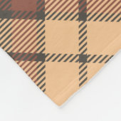 Couverture Polaire Tartan beige et Brown (Coin)