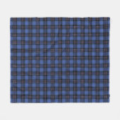 Couverture Polaire Tartan bleu écossais (Devant (Horizontal))