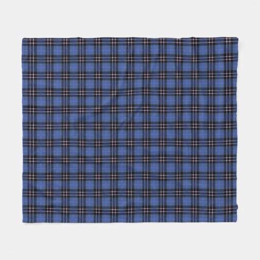 Couverture Polaire Tartan bleu écossais (Devant (Horizontal))