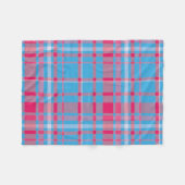Couverture Polaire Tartan bleu et rouge (Devant (Horizontal))